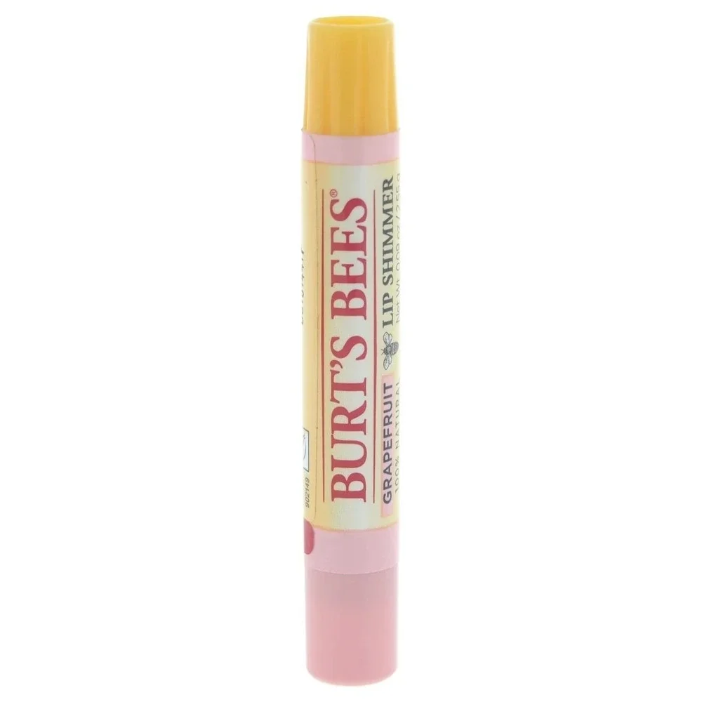 Burt's Bees Lip Shimmer Grapefruit 100% Natural Moisturizing Lip Color NEW